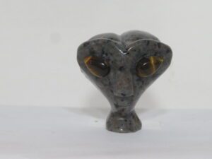 Alien Head with Tiger Eye Eyes Yooperlite