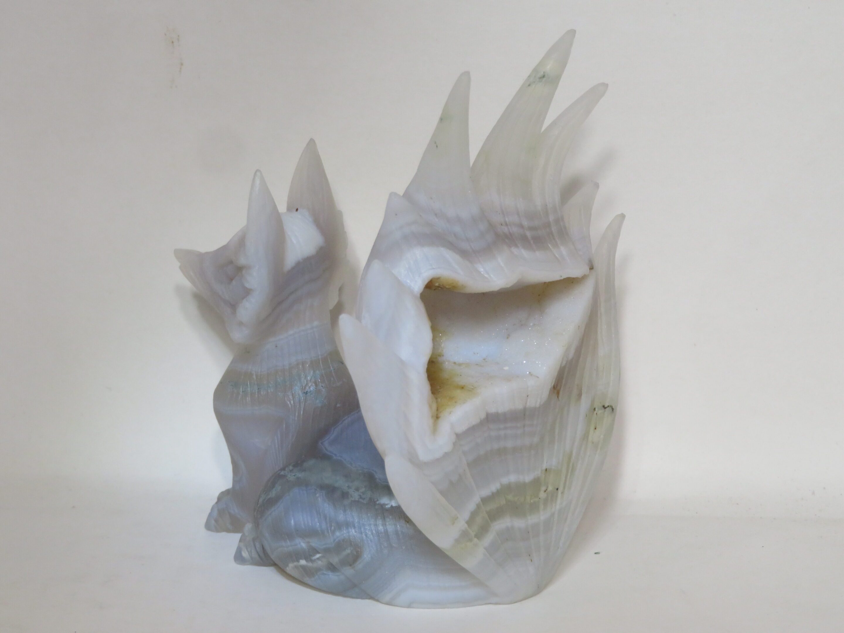 9 Tailed Fox Banded Grey Agate Druzy - Image 2