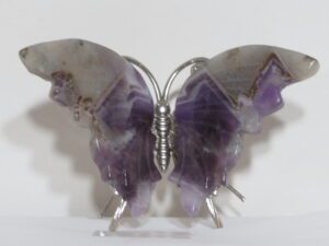 Semi Precious Stone Butterfly Amethyst