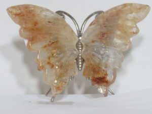 Semi Precious Stone Butterfly Fire Quartz