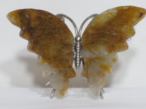 Semi Precious Stone Butterfly Golden Healer
