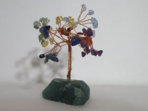Copper Wire Wrap Chakra Tree on Aventurine Base Stone