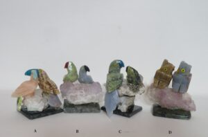 Love Birds on Base Crystal