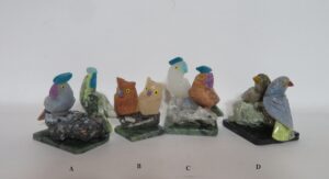 Love Birds on Base Crystal