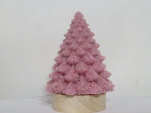 Lighted Christmas Tree Pink