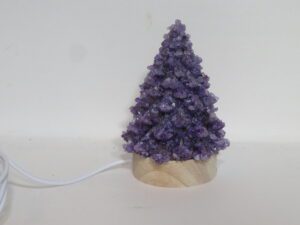Lighted Christmas Tree Purple