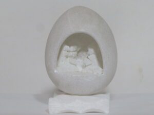 Nativity Scene Egg Shape Alabaster