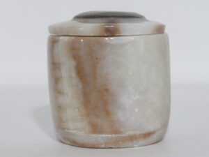 Onyx Jars With Ammonite Lids