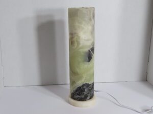 Onyx Lamp With Cord - Round