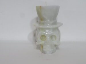Onyx Skull With Hat