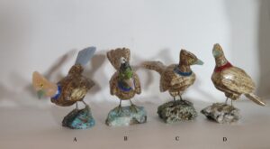 Carved Stone Animal  Road Runners