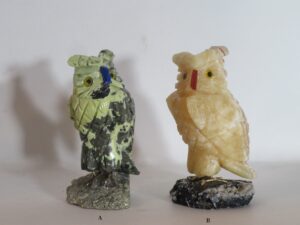 Carved Stone Animal Owl