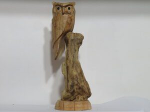 Wooden Owl on Tree